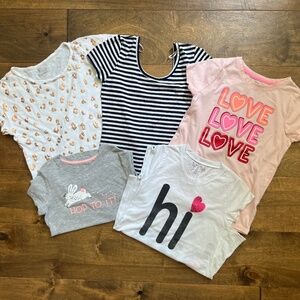Set of 5 Girl’s Tees